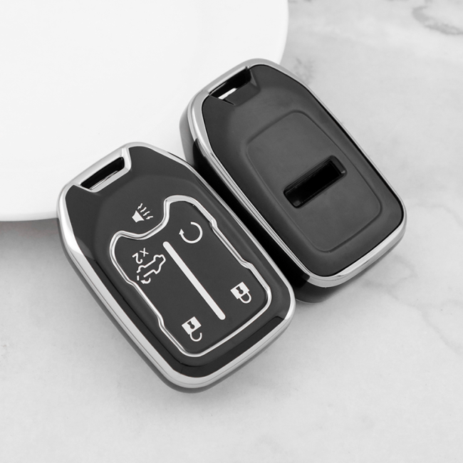 Sliver TPU Car Key Cover For GMC Key Protect Case