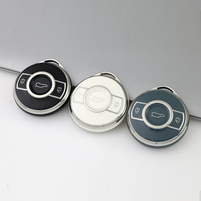 Sliver TPU Car Key Cover For Smart  Key Protect Case