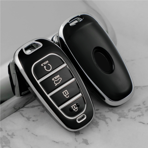 Sliver TPU Car Key Cover For Hyundai Key Protect Case