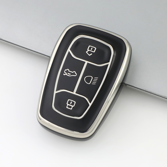 Sliver TPU Car Key Cover For TATA Key Protect Case