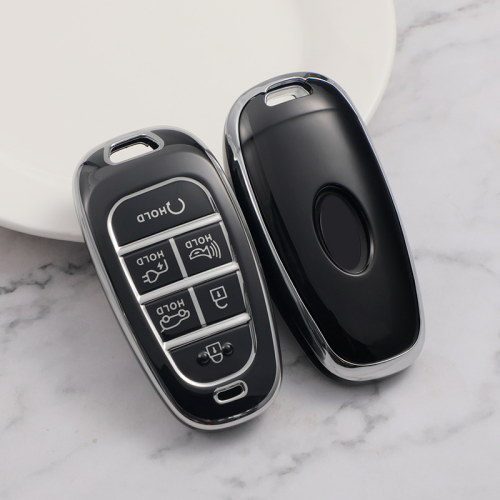 Sliver TPU Car Key Cover For Hyundai Key Protect Case