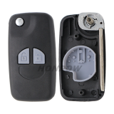 For Suz 2 button flip remote key blank