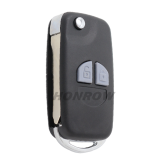 For Suz 2 button flip remote key blank