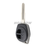 For Suz Swift 2 button remote key blank Without Logo