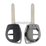 For Suz Swift 2 button remote key blank Without Logo