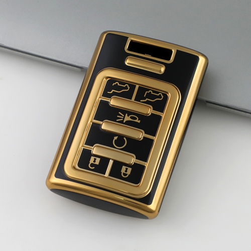 Gold TPU Car Key Cover For  Cadillac  Key Protect Case