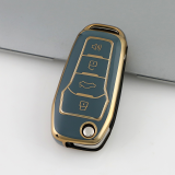 Gold TPU Car Key Cover For Ford Key Protect Case