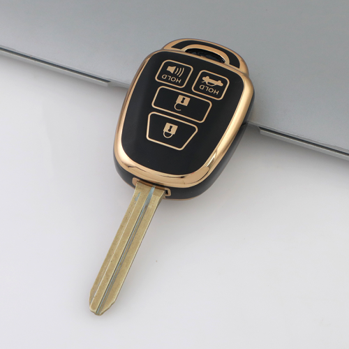 Gold TPU Car Key Cover For  TOYOTA  Key Protect Case