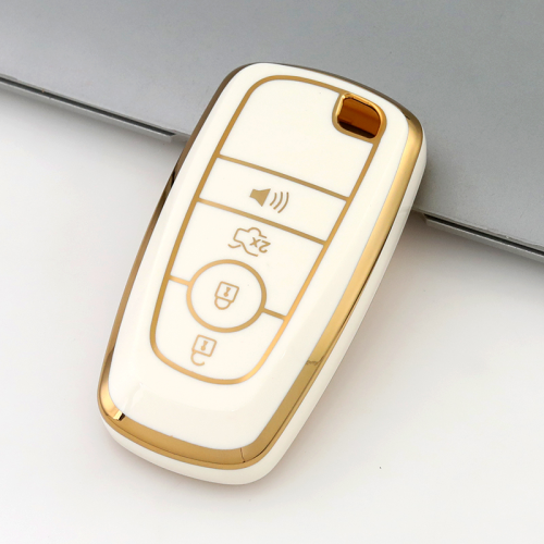 Gold TPU Car Key Cover For Ford Key Protect Case