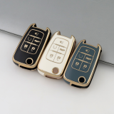 Gold TPU Car Key Cover For  Chevrolet  Key Protect Case