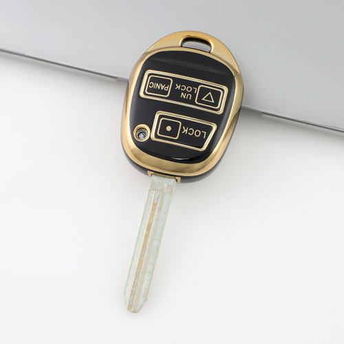 Gold TPU Car Key Cover For  TOYOTA  Key Protect Case