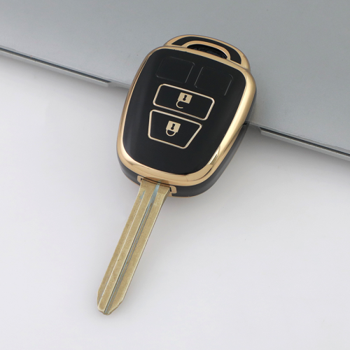 Gold TPU Car Key Cover For  TOYOTA  Key Protect Case