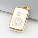 Gold TPU Car Key Cover For  TOYOTA  Key Protect Case
