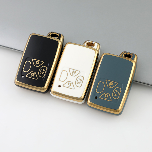 Gold TPU Car Key Cover For  TOYOTA  Key Protect Case