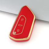 Gold TPU Car Key Cover For  Volkswagen  Key Protect Case