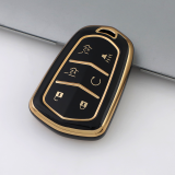 Gold TPU Car Key Cover For  Cadillac  Key Protect Case