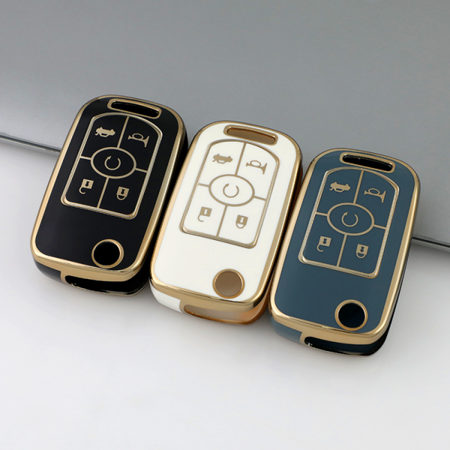 Gold TPU Car Key Cover For Buick Key Protect Case