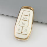 Gold TPU Car Key Cover For Ford Key Protect Case