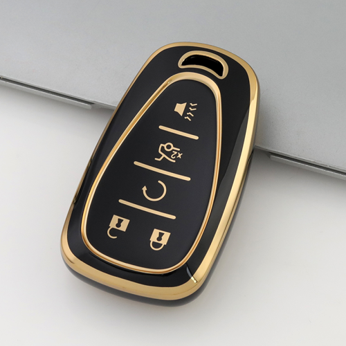 Gold TPU Car Key Cover For  Chevrolet  Key Protect Case