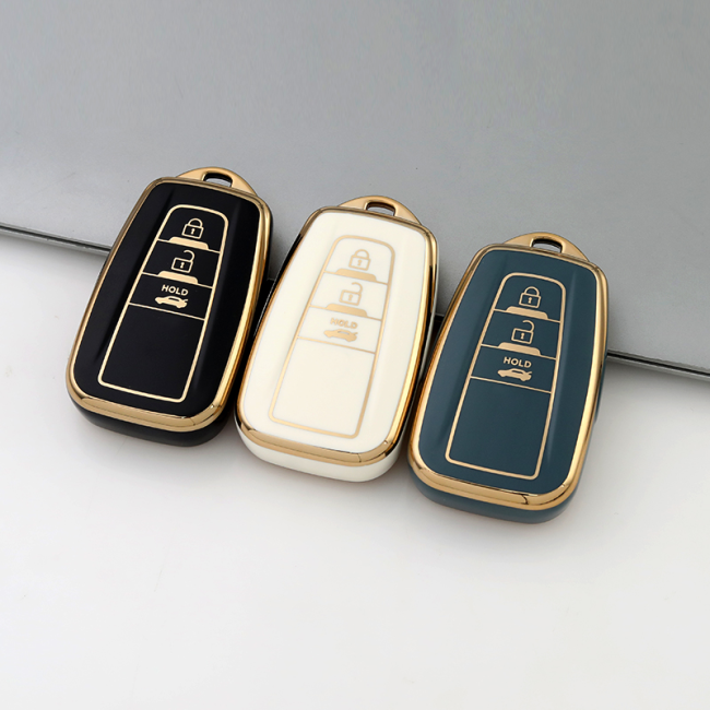 Gold TPU Car Key Cover For  TOYOTA  Key Protect Case