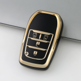 Gold TPU Car Key Cover For  TOYOTA  Key Protect Case