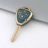 Gold TPU Car Key Cover For  TOYOTA  Key Protect Case