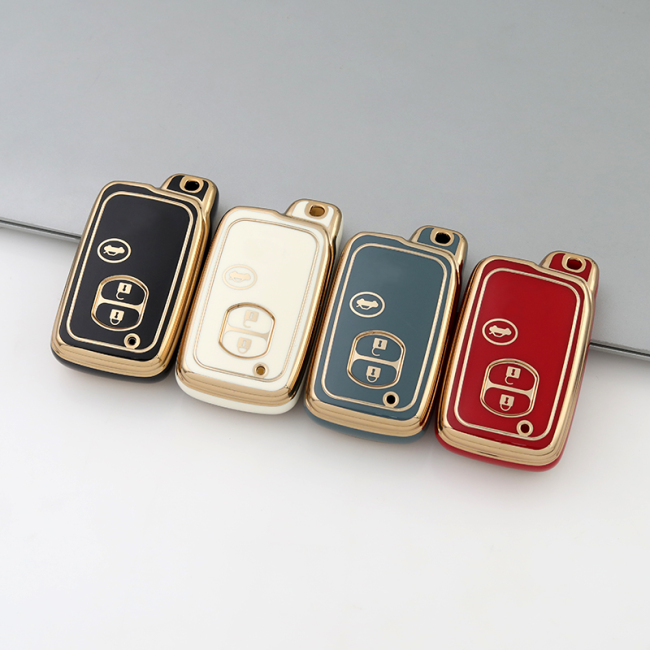 Gold TPU Car Key Cover For  TOYOTA  Key Protect Case