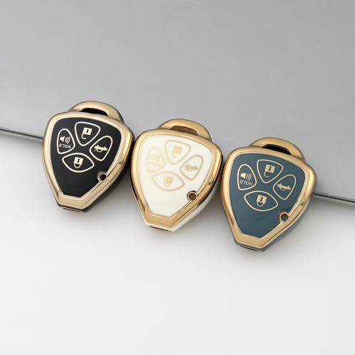 Gold TPU Car Key Cover For  TOYOTA  Key Protect Case