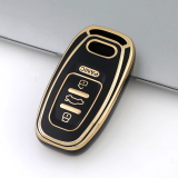 Gold TPU Car Key Cover For  Audi Key Protect Case