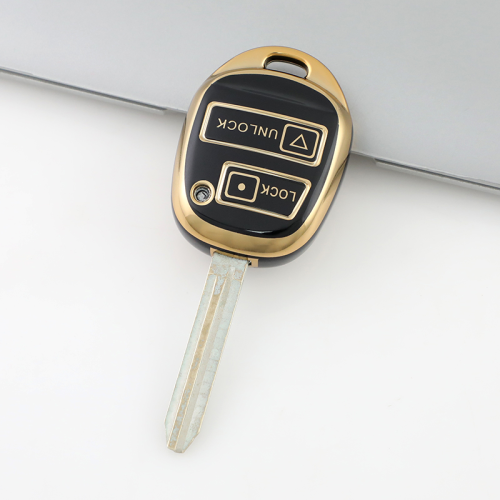Gold TPU Car Key Cover For  TOYOTA  Key Protect Case