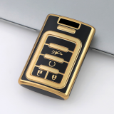 Gold TPU Car Key Cover For  Cadillac  Key Protect Case