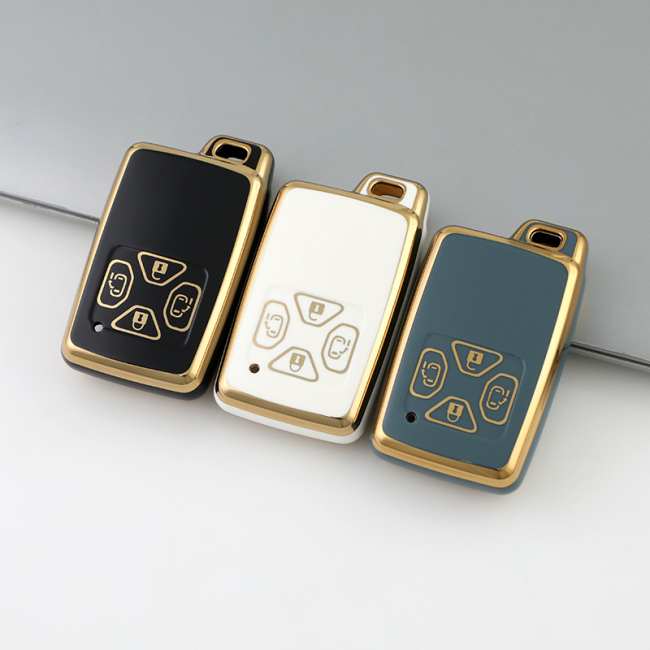 Gold TPU Car Key Cover For  TOYOTA  Key Protect Case