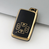 Gold TPU Car Key Cover For  TOYOTA  Key Protect Case