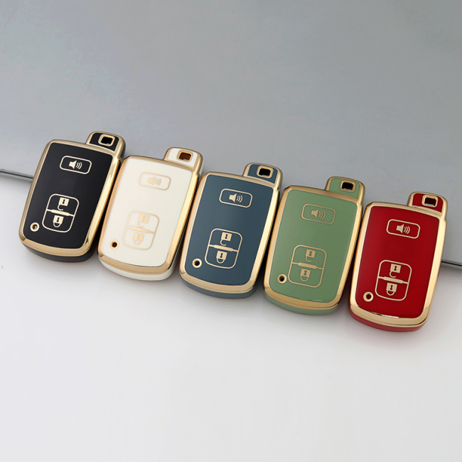 Gold TPU Car Key Cover For  TOYOTA  Key Protect Case