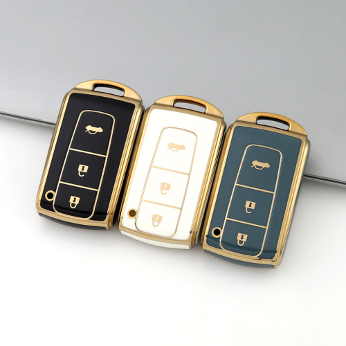 Gold TPU Car Key Cover For  TOYOTA  Key Protect Case