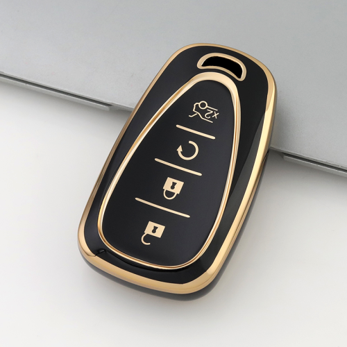 Gold TPU Car Key Cover For  Chevrolet  Key Protect Case