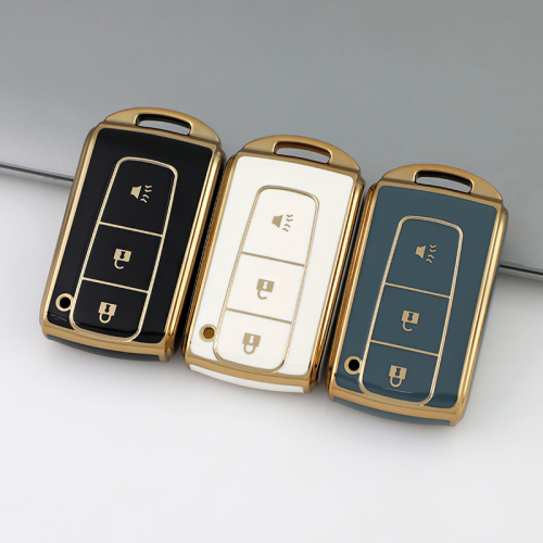 Gold TPU Car Key Cover For  TOYOTA  Key Protect Case