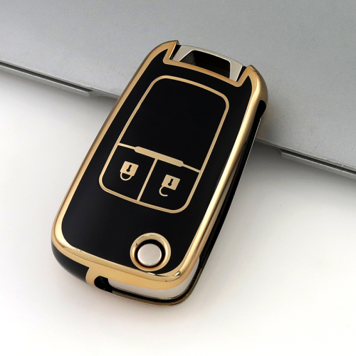 Gold TPU Car Key Cover For  Chevrolet  Key Protect Case