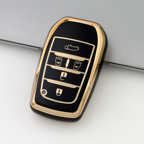 Gold TPU Car Key Cover For  TOYOTA  Key Protect Case