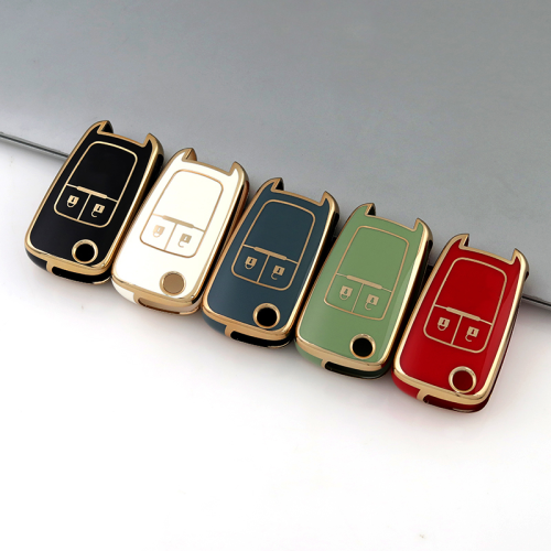 Gold TPU Car Key Cover For  Chevrolet  Key Protect Case