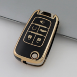 Gold TPU Car Key Cover For  Chevrolet  Key Protect Case