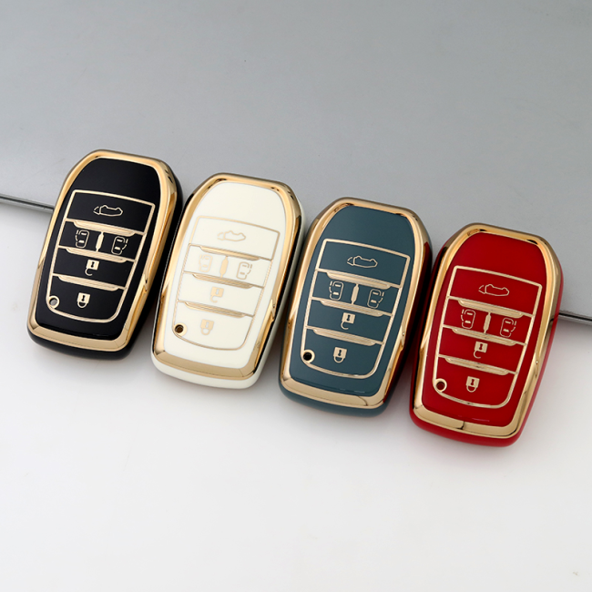Gold TPU Car Key Cover For  TOYOTA  Key Protect Case