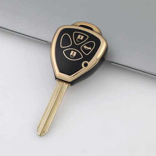 Gold TPU Car Key Cover For  TOYOTA  Key Protect Case