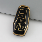 Gold TPU Car Key Cover For Ford Key Protect Case