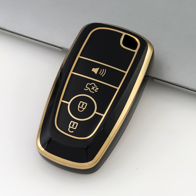 Gold TPU Car Key Cover For Ford Key Protect Case