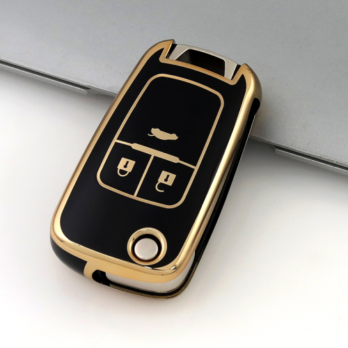 Gold TPU Car Key Cover For  Chevrolet  Key Protect Case