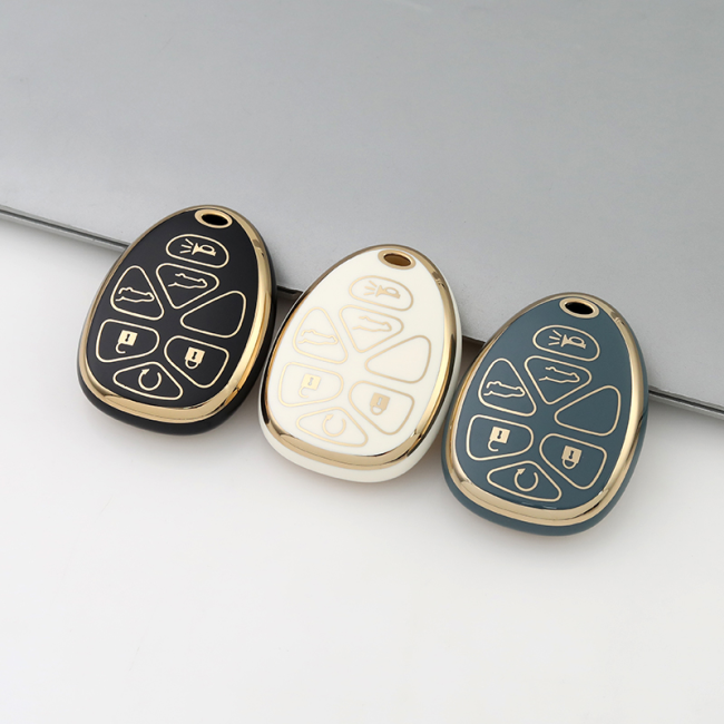 Gold TPU Car Key Cover For  Chevrolet  Key Protect Case