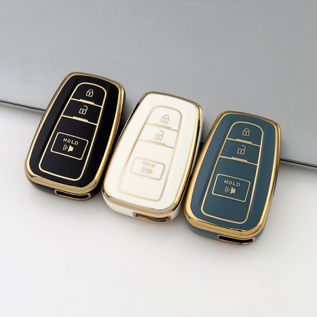Gold TPU Car Key Cover For  TOYOTA  Key Protect Case