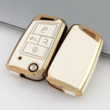Gold TPU Car Key Cover For  Volkswagen  Key Protect Case