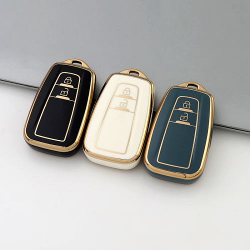 Gold TPU Car Key Cover For  TOYOTA  Key Protect Case